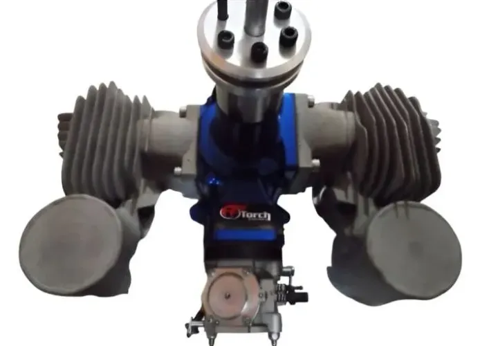 Motor aeromodelo Torch 180cc bicilíndrico 