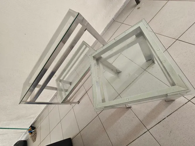 Conjunto Inox - centro - mesa
