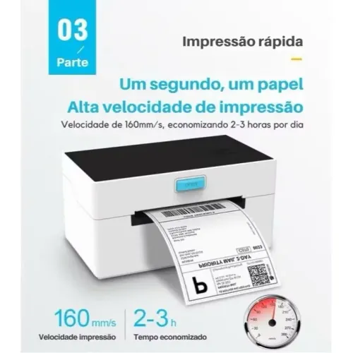 Impressora Térmica De Etiqueta Adesiva 110mm Usb OIA-837