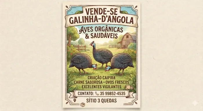 Vende se galinha da Angola
