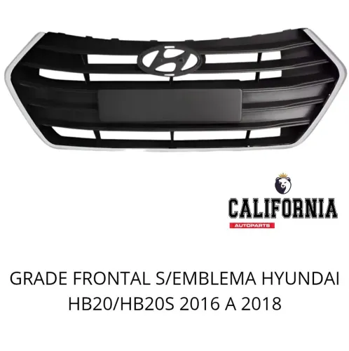 GRADE FRONTAL / GRADE DO RADIADOR HB20 2016 A 2018