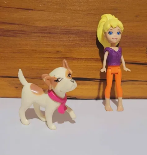 Boneca Polly Pocket + Cachorro Jack Russell