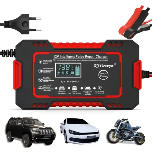 Carregador de bateria para carro, moto - novo.