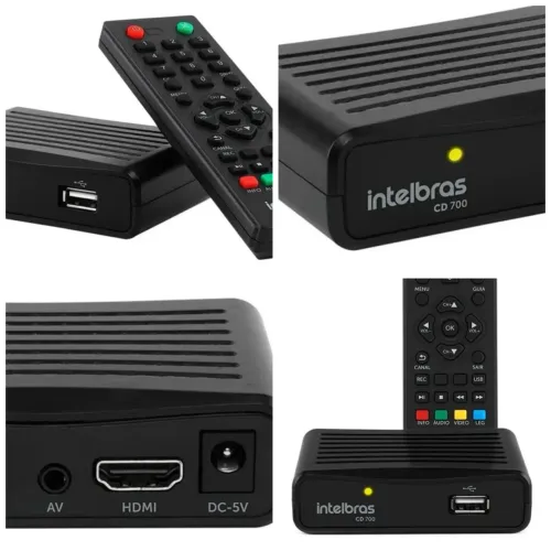 Conversor de TV Digital Intelbras Cd 700