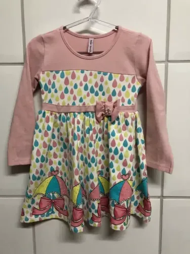 Vestido Infantil Manga Longa Miss TRM - Tam. 2