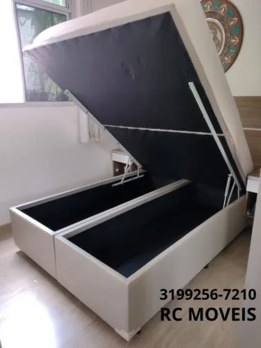 Box Baú Queen Bipartido 1,58x1,98 | Novo e Reforçado