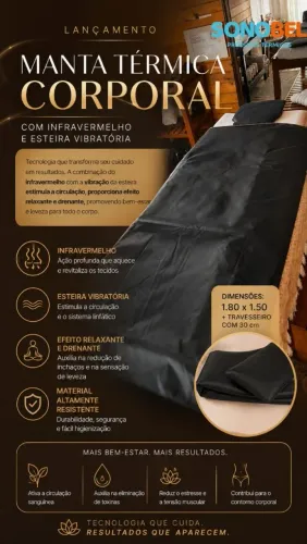 Manta Térmica e vibratória Sonobel