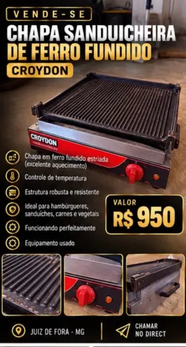 Chapa em ferro fundido 