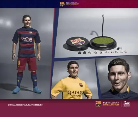 Boneco Lionel Messi 1/6 da marca ZCWO FC Barcelona da temporada 2015/16