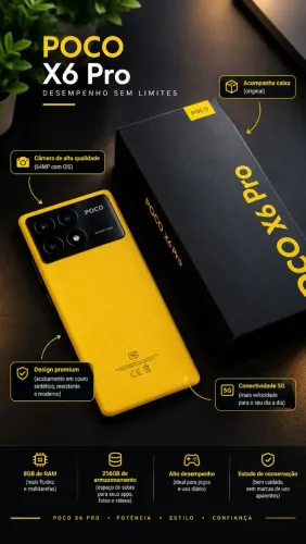 POCO X6 PRO 5G - 256GB / 8GB RAM