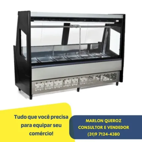 Balcão de Açougue 2M Preto Polar 127/220v