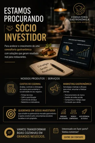 Procuramos Sócio investidor para consultoria que já tem clientes! 