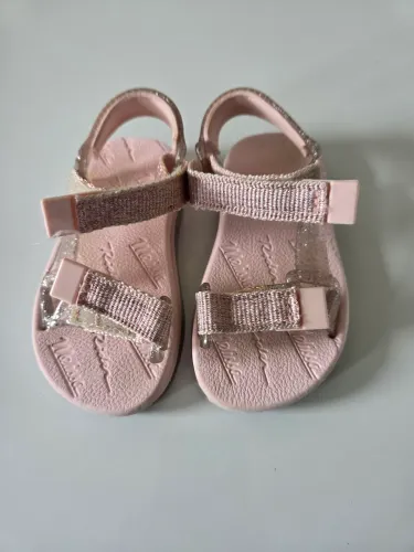 Mini Melissa Papete + Rider Infantil Rosa Glitter - Tamanho 20/21 (Em Perfeito Estado)