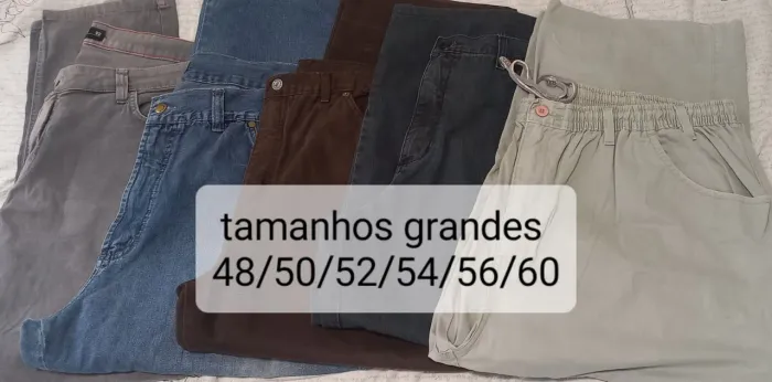 CALÇAS JEANS MASCULINA TAMANHO GRANDESPARA BRECHÓ