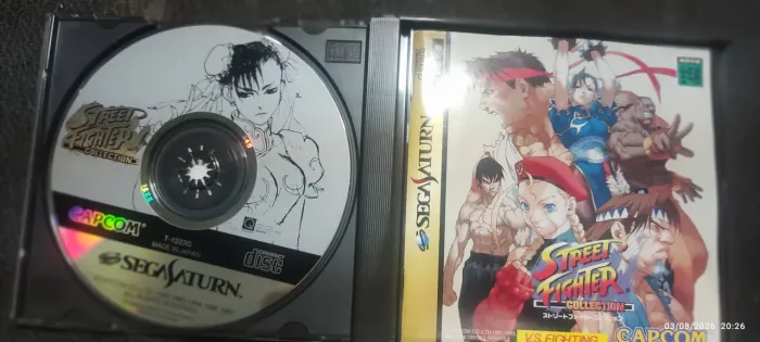 Street Fighter Collection Sega Saturn Original Japonês - Caixa + Disco 1 + Encarte
