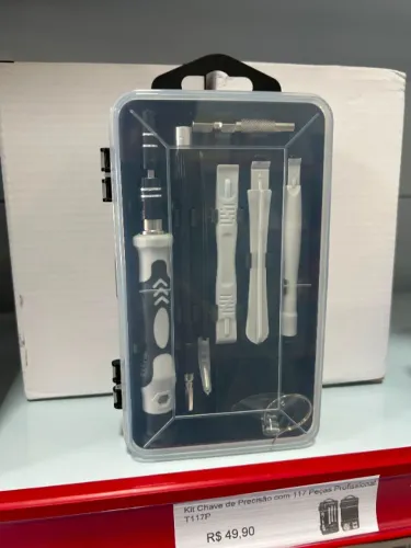 Kit 117 Chaves de Precisão Profissional para Eletrônicos celulares relógios