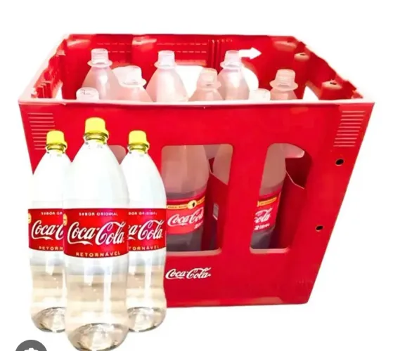 Vasilhame de coca cola completo retornáveis 2L
