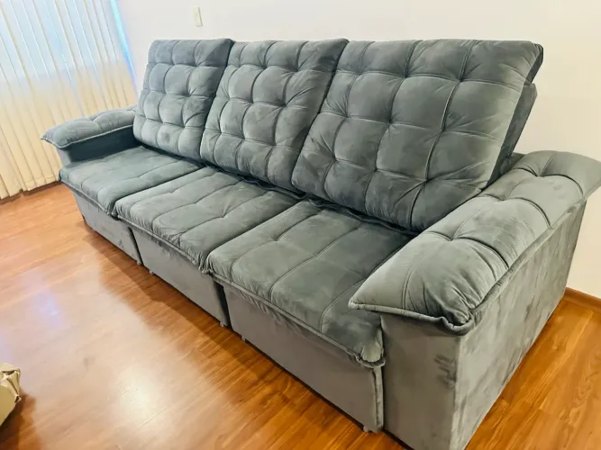 Sofá retrátil e reclinável 2,90 / NOVO / entregamos