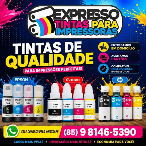 Tinta Epson Canon e HP Pronta Entrega. Fale Conosco. Somos Especialistas Em Suprimentos 