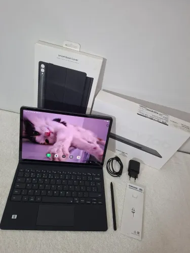 Samsung Galaxy Tab S9+ 512gb Wi-fi + S Pen + Teclado + Capa Book Cover - Impecável 