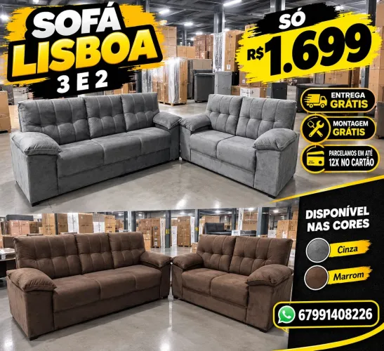 Jogo de sofá 3e2 lugar 