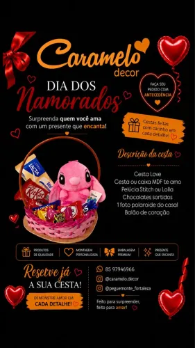 Cestas dia dos namorados