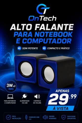Alto falante para notebook e computador 
