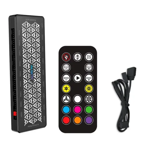 CONTROLADORA ALSEYE hub pro 9 Portas PWM preto