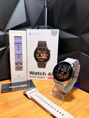Haylou Watch 4S GPS Prata 3 pulseiras(Garantia)