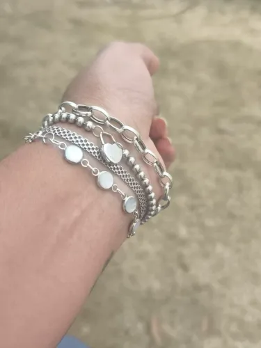 pulseira e colares em prata 925