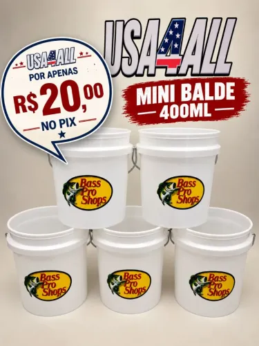Mini Balde 400ML Bass Pro Shops