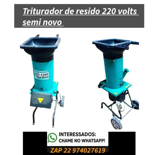 Triturador de resido semi novo