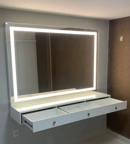 Penteadeira Front Led Suspensa L 1.50 M