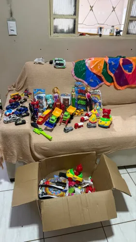 Vendo todos esses brinquedos