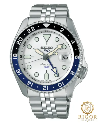 Relógio Seiko 5 Sports GMT Modelo SSK033 "Blueberry": Automatico, Safira e Aço Descrição: