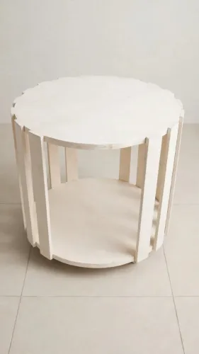 Duas mesas de decoração