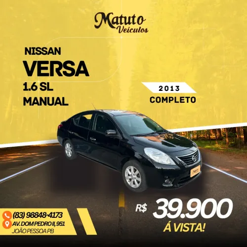 Nissan Versa SL 1.6 16V Flex Fuel 4P Mec. 2013