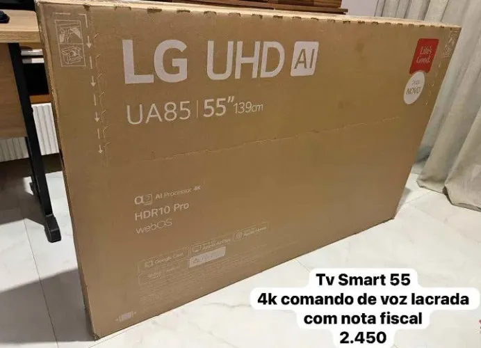 Tv smart de 55 polegadas nova lacrada 