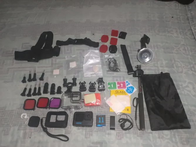 GoPro Hero 10 Black Kit Completo + Filtros ND, Caixa Estanque E Acessórios