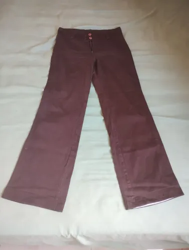 Calça Marrom Boca Larga