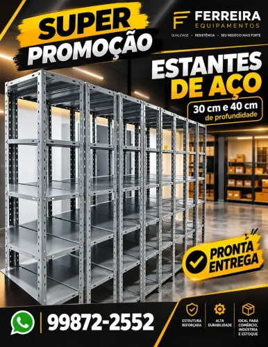Estante de aço 6 bandejas cinza super promoção