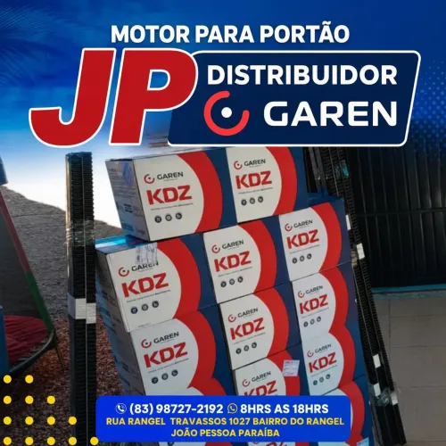 MOTOR PARA PORTÃO GAREN KDZ TSI FIT 1/3HP COMPLETO COM CREMALHEIRA para vir buscar na loja