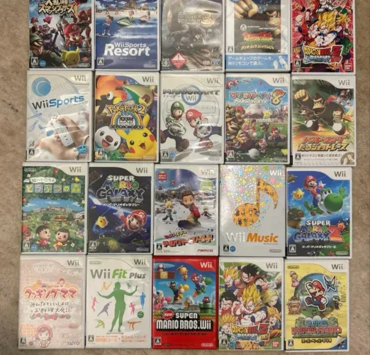 Lote com 20 Jogos Originais Nintendo Wii Japonês (NTSC-J) | Excelente Estado