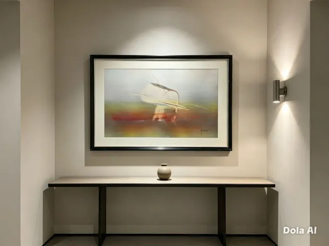 OBRA ABSTRATA ASS.  DIMENSÕES 64 × 44 cm COM MOLDURA