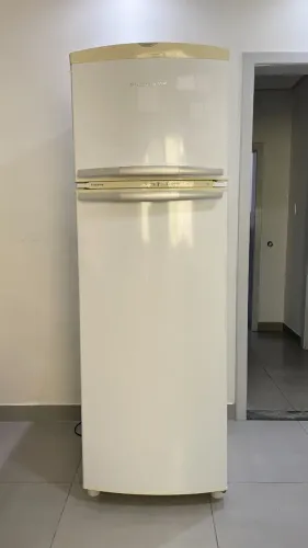Geladeira Brastemp branca 358L Frost Free Duplex 350/410 BRM41 Completa | Ótimo Estado