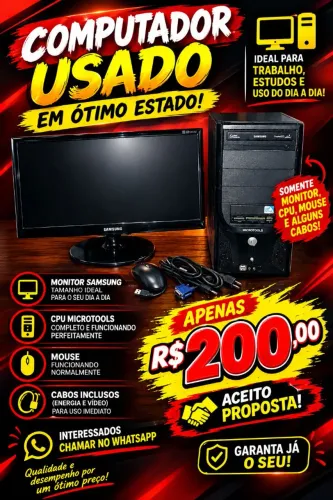 Vendo Computador Usado