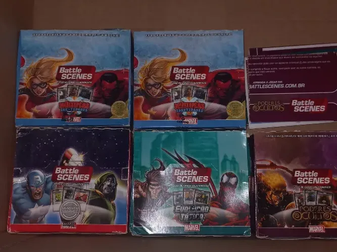 Lote de 1500 cartas de Marvel Battle Scenes