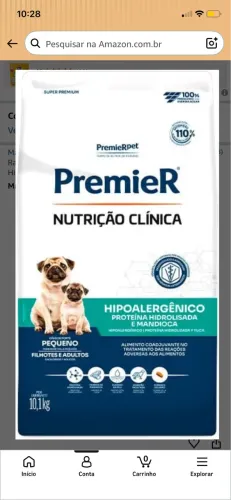 Ração Premier Hipoalergenica 10kg