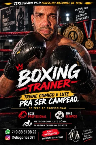 Aula de Boxe profissional e Olímpico