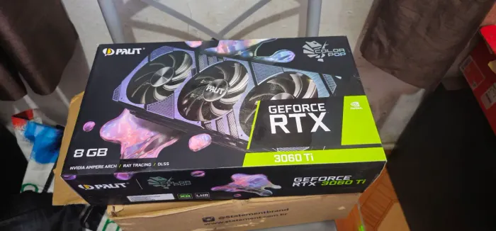 Caixa vazia placa de video rtx 3060 ti Palit